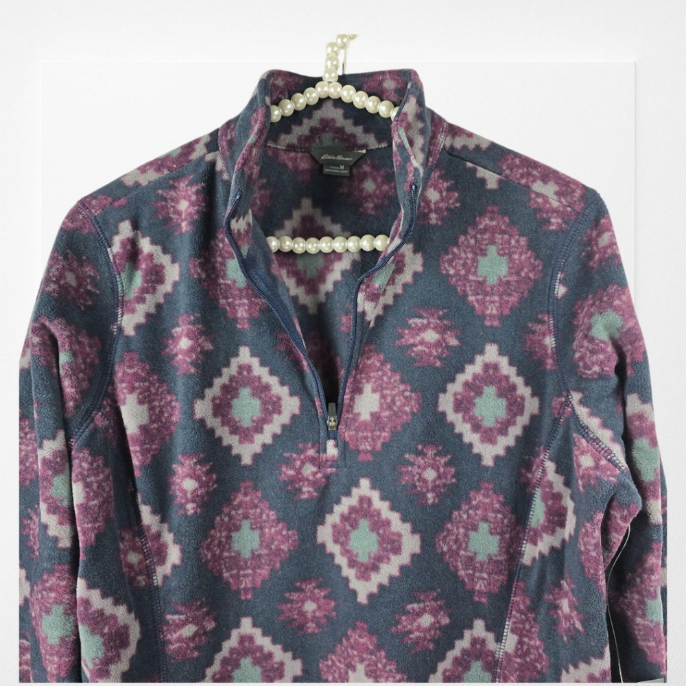 Eddie Bauer Quarter Zip Fast Fleece Top